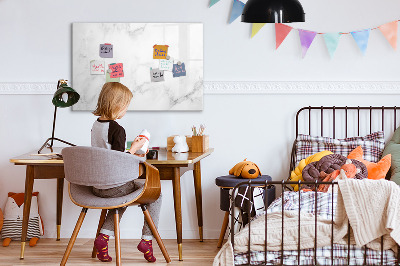 Memobord van glas met print inclusief neodymium magneten Modern prikbord voor notities en foto's