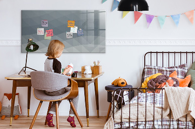 Decoratief glazen wandbord beschrijfbaar en magnetisch Herinneringen vastleggen in een moderne stijl.