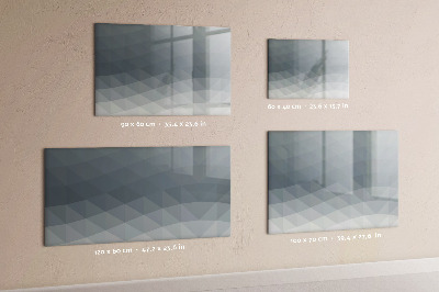 Decoratief glazen wandbord beschrijfbaar en magnetisch Herinneringen vastleggen in een moderne stijl.