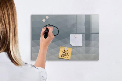 Decoratief glazen wandbord beschrijfbaar en magnetisch Herinneringen vastleggen in een moderne stijl.