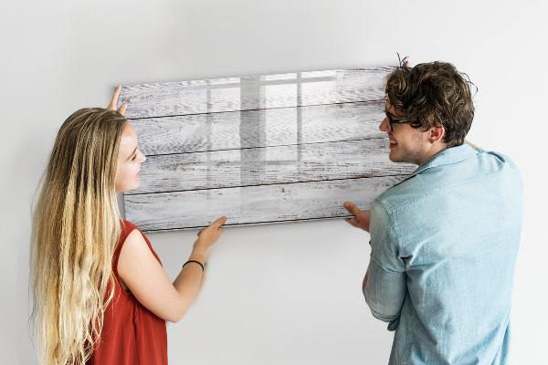 Memobord van glas met print inclusief neodymium magneten Stijlvol bord voor foto's en notities