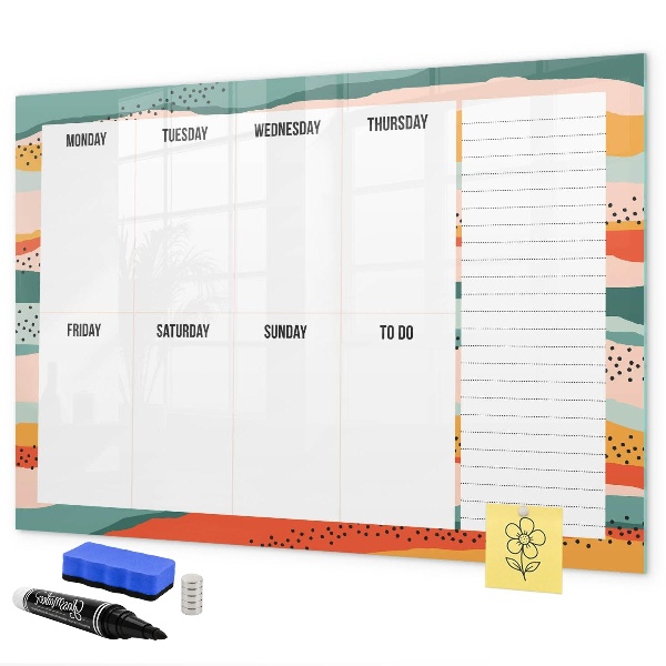 Weekplanner met ruimte voor foto's