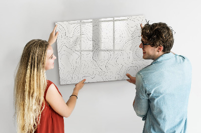 Decoratief glazen wandbord beschrijfbaar en magnetisch Modern fotodisplaybord