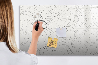 Decoratief glazen wandbord beschrijfbaar en magnetisch Modern fotodisplaybord