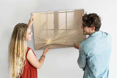Decoratief glazen wandbord beschrijfbaar en magnetisch Modern prikbord voor notities en foto's