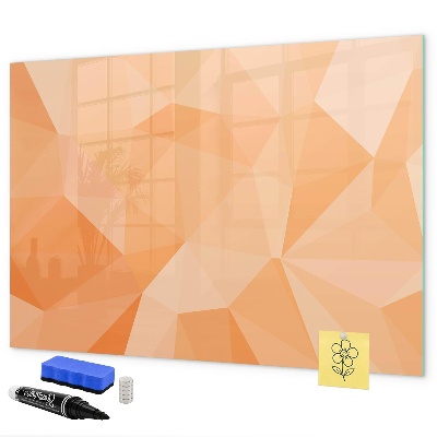 Memobord van glas met print inclusief neodymium magneten Een kleurrijk bord voor het presenteren van foto's