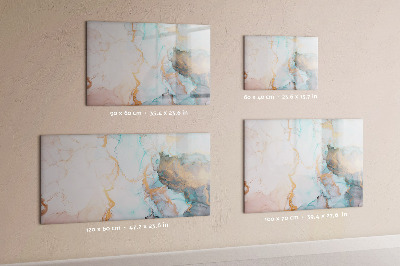 Decoratief glazen wandbord beschrijfbaar en magnetisch Stijlvol bord voor foto's en notities