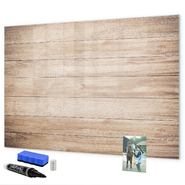 Decoratief glazen wandbord beschrijfbaar en magnetisch Een stijlvol bord voor notities en foto's