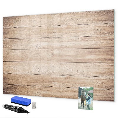 Decoratief glazen wandbord beschrijfbaar en magnetisch Een stijlvol bord voor notities en foto's