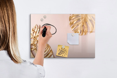 Memobord van glas met print inclusief neodymium magneten Een stijlvol bord voor het presenteren van foto's