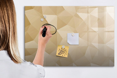 Memobord van glas met print inclusief neodymium magneten Modern prikbord voor notities en foto's