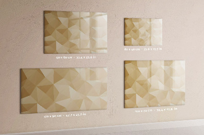 Memobord van glas met print inclusief neodymium magneten Modern prikbord voor notities en foto's