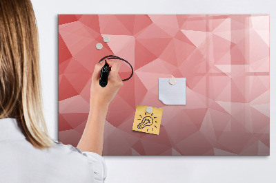 Memobord van glas met print inclusief neodymium magneten Een kleurrijk prikbord voor notities en foto's