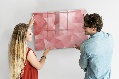 Memobord van glas met print inclusief neodymium magneten Een kleurrijk prikbord voor notities en foto's