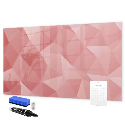 Memobord van glas met print inclusief neodymium magneten Een kleurrijk prikbord voor notities en foto's