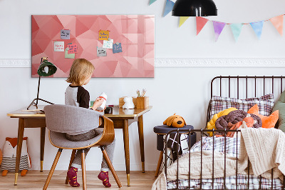 Memobord van glas met print inclusief neodymium magneten Een kleurrijk prikbord voor notities en foto's