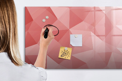Memobord van glas met print inclusief neodymium magneten Een kleurrijk prikbord voor notities en foto's