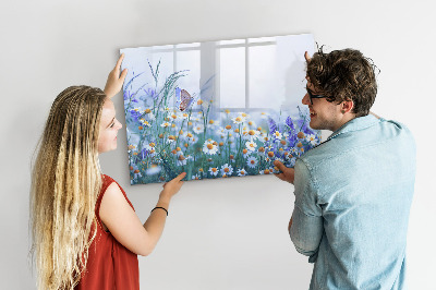 Memobord van glas met print inclusief neodymium magneten Een creatieve ruimte voor herinneringen en foto's