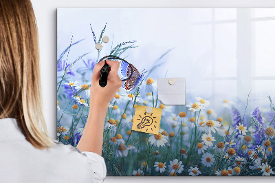 Memobord van glas met print inclusief neodymium magneten Een creatieve ruimte voor herinneringen en foto's