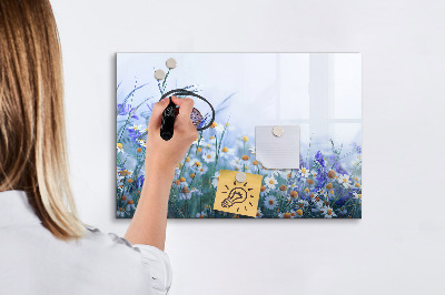 Memobord van glas met print inclusief neodymium magneten Een creatieve ruimte voor herinneringen en foto's
