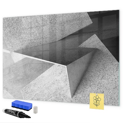 Decoratief glazen wandbord beschrijfbaar en magnetisch Een wereldkaart met persoonlijke herinneringen.