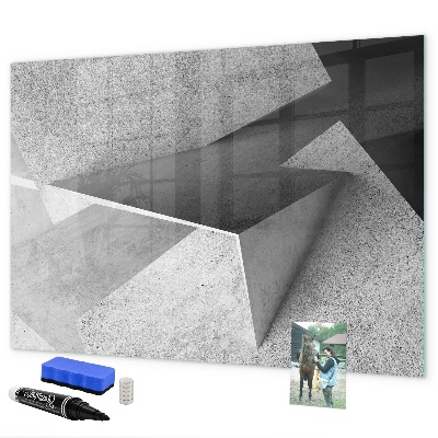 Decoratief glazen wandbord beschrijfbaar en magnetisch Een wereldkaart met persoonlijke herinneringen.