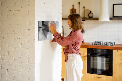 Decoratief glazen wandbord beschrijfbaar en magnetisch Modern prikbord voor notities en foto's