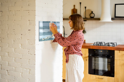 Memobord van glas met print inclusief neodymium magneten Ruimte voor herinneringen en creativiteit
