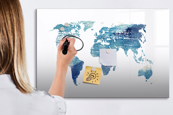 Memobord van glas met print inclusief neodymium magneten Herinneringskaart met persoonlijke foto's