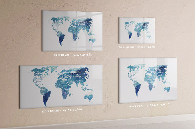 Memobord van glas met print inclusief neodymium magneten Herinneringskaart met persoonlijke foto's