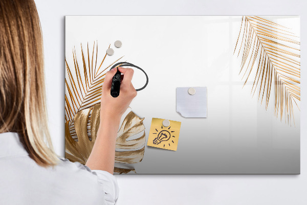 Memobord van glas met print inclusief neodymium magneten Een stijlvol bord voor notities en foto's