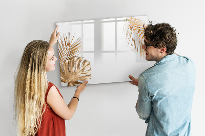 Memobord van glas met print inclusief neodymium magneten Een stijlvol bord voor notities en foto's