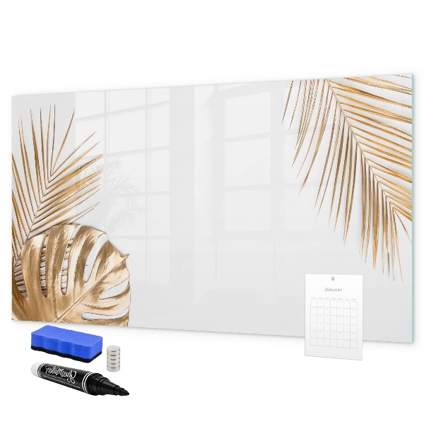 Memobord van glas met print inclusief neodymium magneten Een stijlvol bord voor notities en foto's