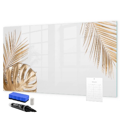 Memobord van glas met print inclusief neodymium magneten Een stijlvol bord voor notities en foto's