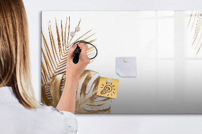 Memobord van glas met print inclusief neodymium magneten Een stijlvol bord voor notities en foto's