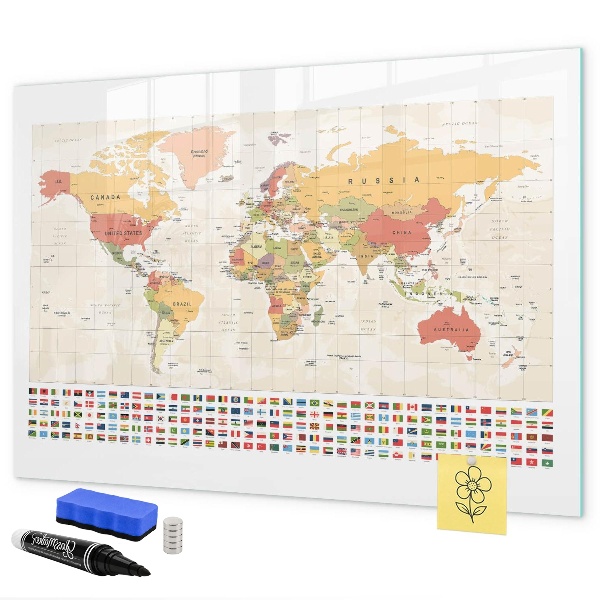 Wereldkaart voor fotopersonalisatie