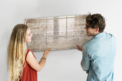 Decoratief glazen wandbord beschrijfbaar en magnetisch Een stijlvol bord voor notities en foto's