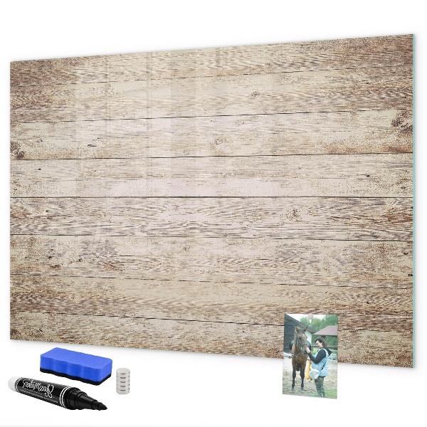 Decoratief glazen wandbord beschrijfbaar en magnetisch Een stijlvol bord voor notities en foto's