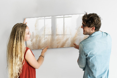 Decoratief glazen wandbord beschrijfbaar en magnetisch Modern prikbord voor foto's en notities