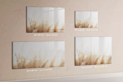 Decoratief glazen wandbord beschrijfbaar en magnetisch Modern prikbord voor foto's en notities