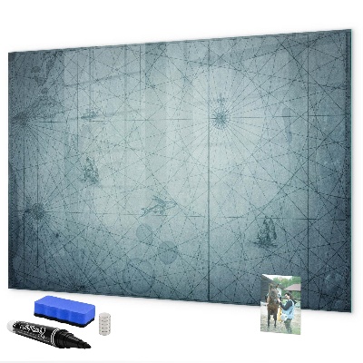 Memobord van glas met print inclusief neodymium magneten Een stijlvol bord voor notities en foto's