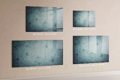 Memobord van glas met print inclusief neodymium magneten Een stijlvol bord voor notities en foto's