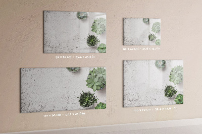 Memobord van glas met print inclusief neodymium magneten Een stijlvol bord voor het presenteren van foto's