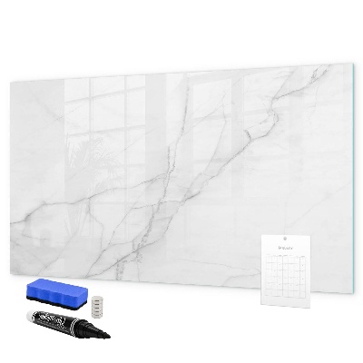 Decoratief glazen wandbord beschrijfbaar en magnetisch Modern prikbord voor notities en foto's