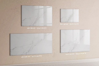 Decoratief glazen wandbord beschrijfbaar en magnetisch Modern prikbord voor notities en foto's