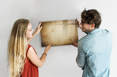Decoratief glazen wandbord beschrijfbaar en magnetisch Notitiebord met foto's en accessoires