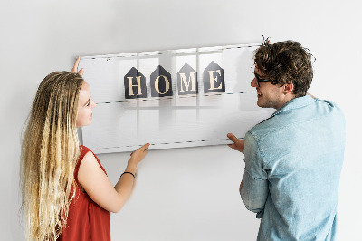 Memobord van glas met print inclusief neodymium magneten Stijlvol fotobord voor in huis