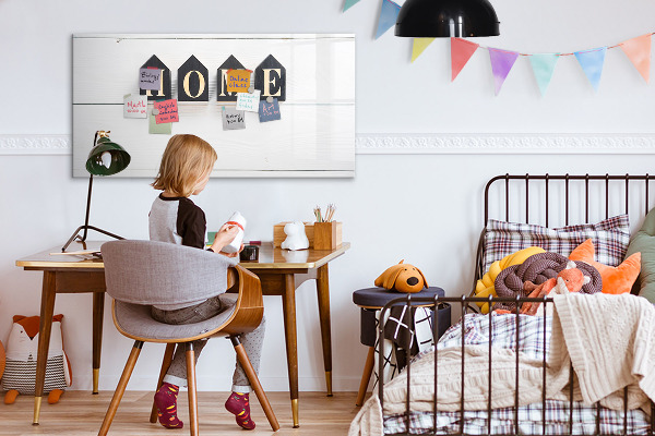 Memobord van glas met print inclusief neodymium magneten Stijlvol fotobord voor in huis