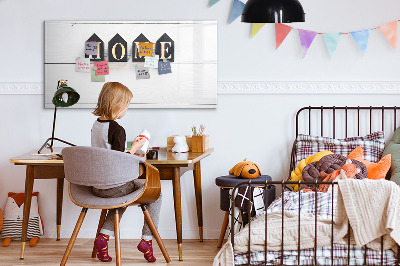 Memobord van glas met print inclusief neodymium magneten Stijlvol fotobord voor in huis