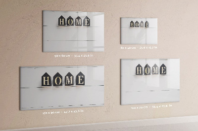 Memobord van glas met print inclusief neodymium magneten Stijlvol fotobord voor in huis